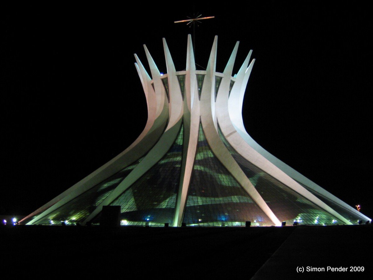 Brasilia - Cathedral by night 