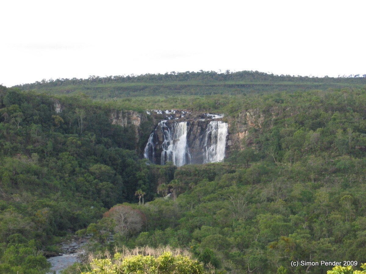 Goiania - Waterfall on the way 