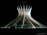 Brasilia - Cathedral by night